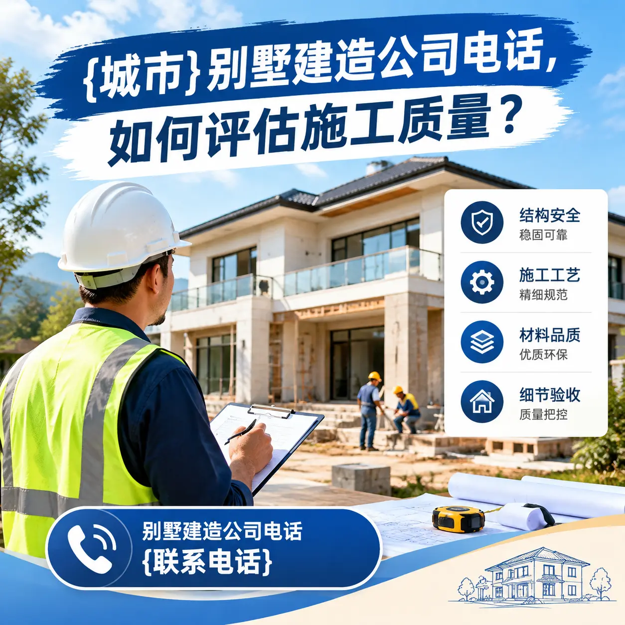 松桃别墅建造公司电话，如何评估施工质量？