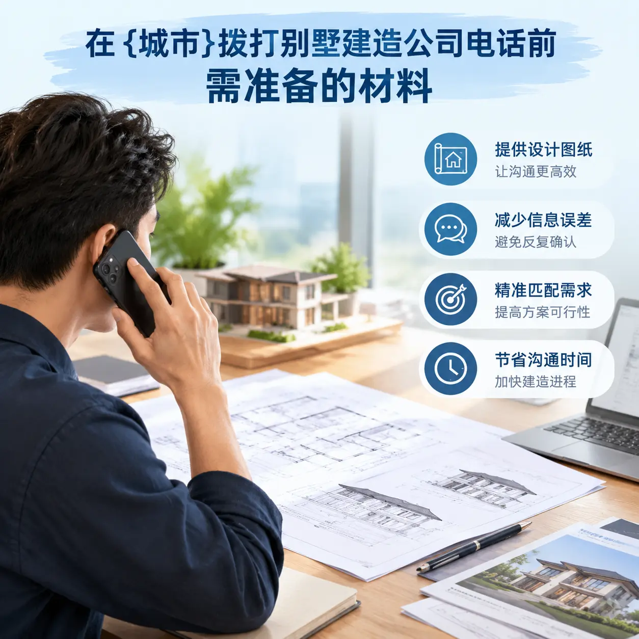 在松桃拨打别墅建造公司电话前需准备的材料