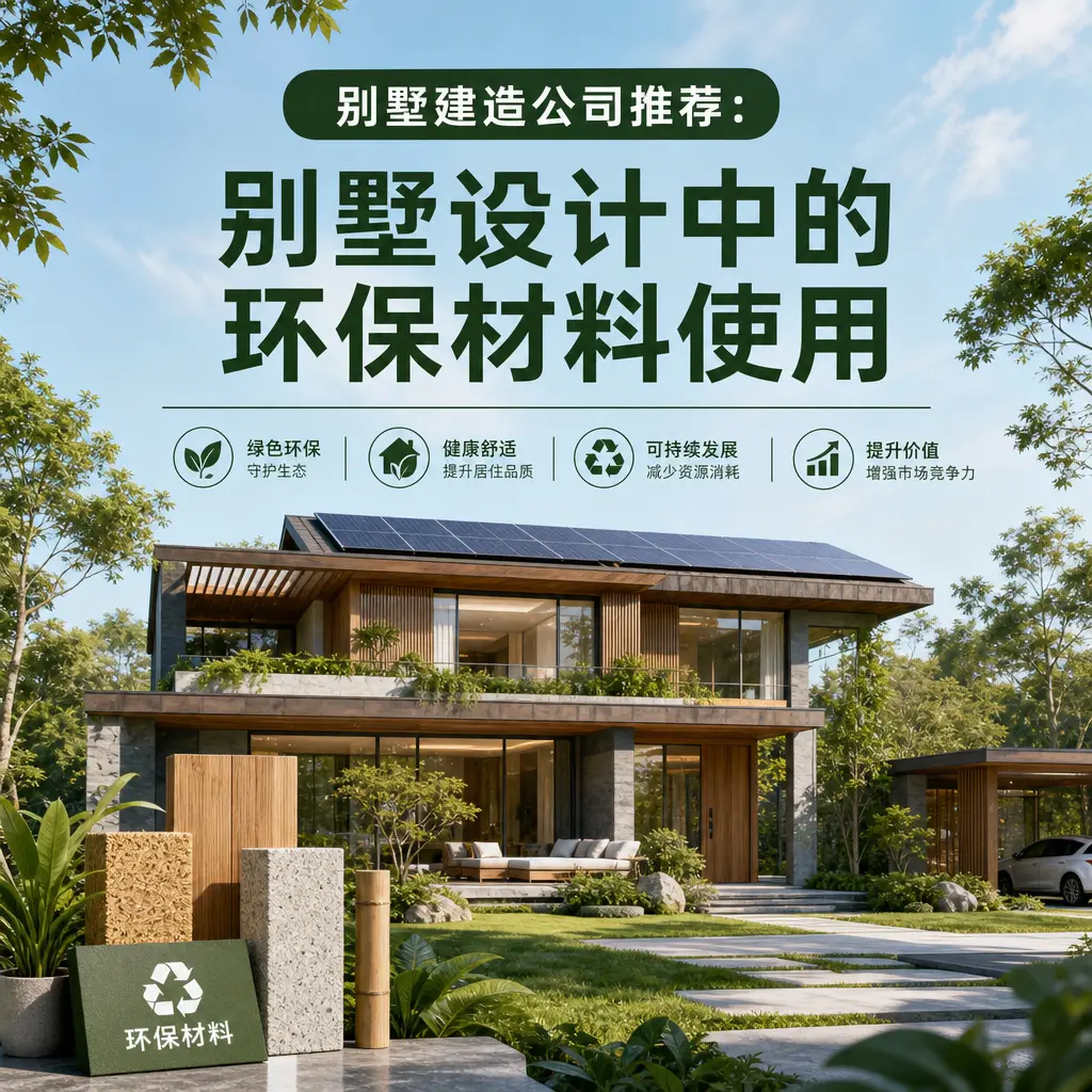 别墅建造公司推荐： 松桃 别墅设计中的环保材料使用